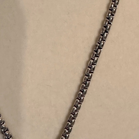 Premier Designs Teardrop Red Cabachon SilverTone Pendant Necklace 10” - Picture 6 of 13